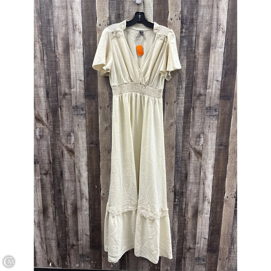 Dress Casual Maxi By Shein In Ivory, Size: M