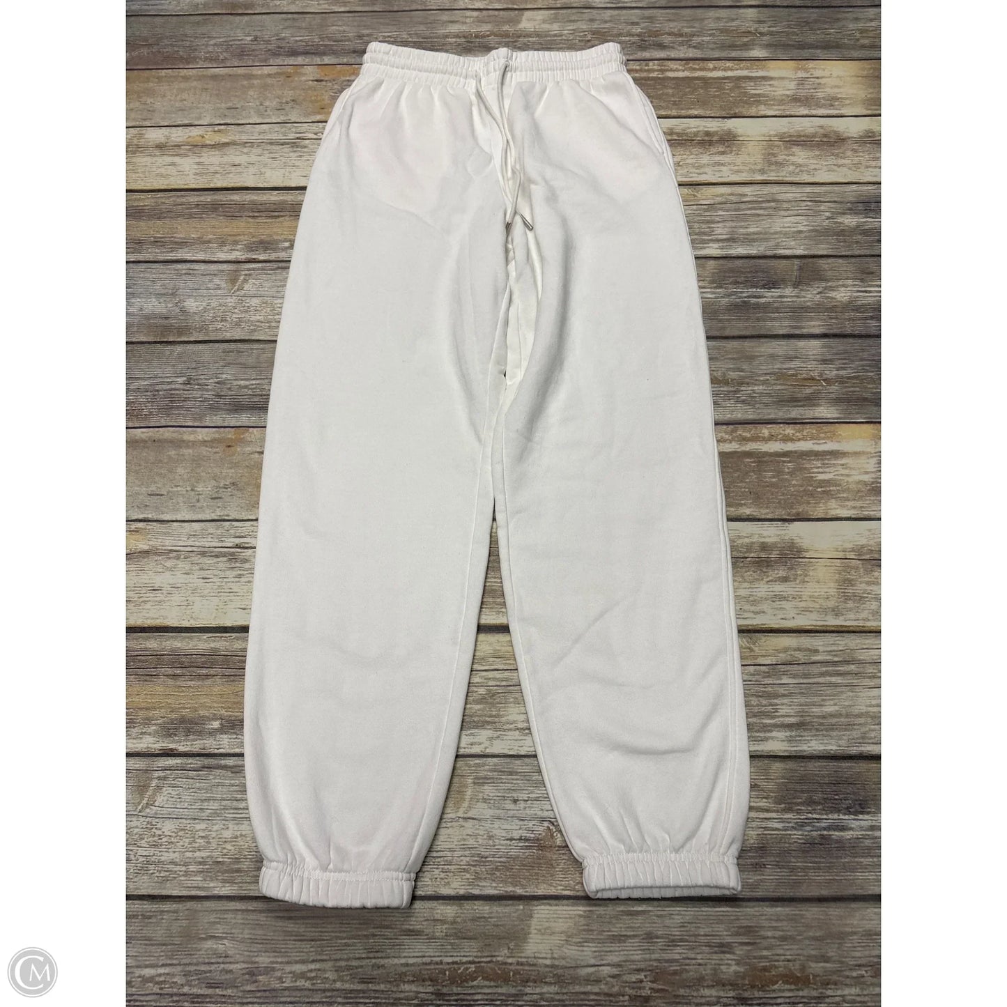 Athletic Pants By H&m In White, Size: S