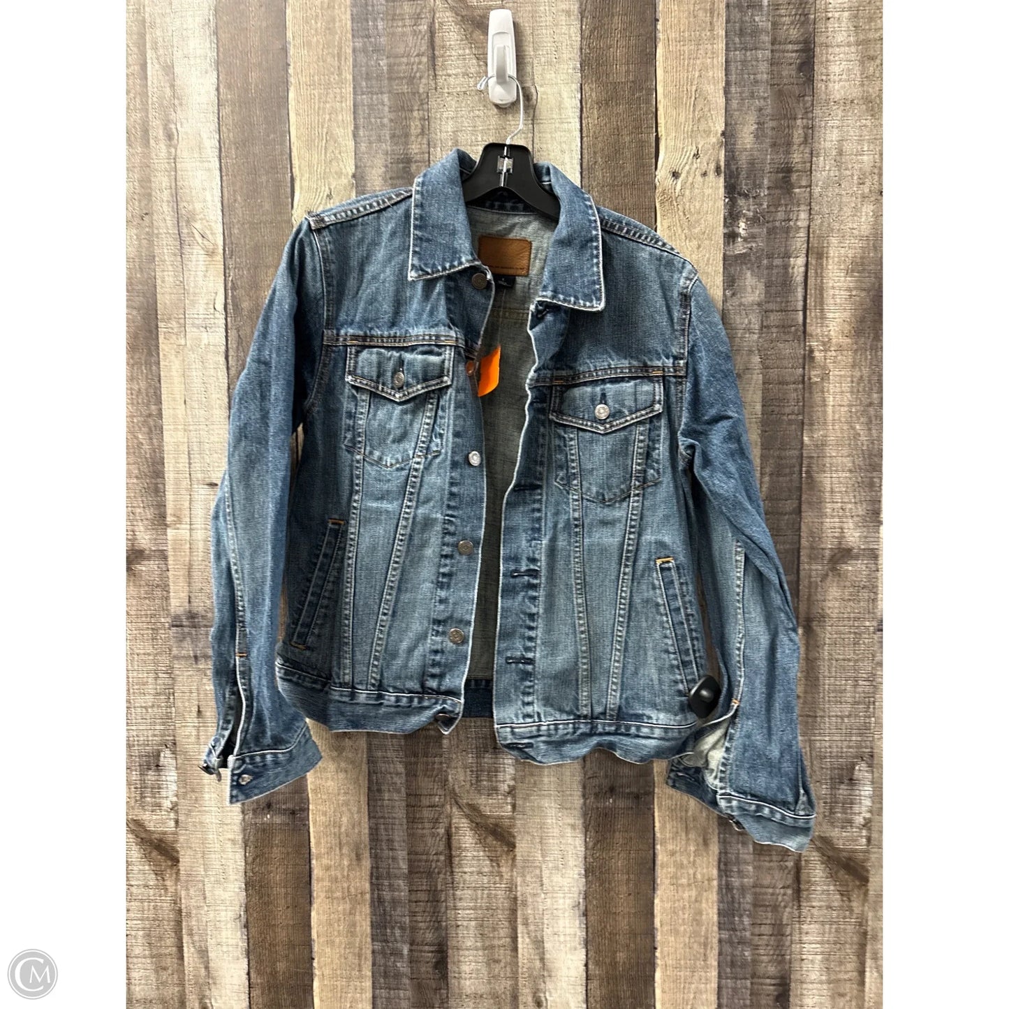 Jacket Denim By Gap In Blue Denim, Size: S