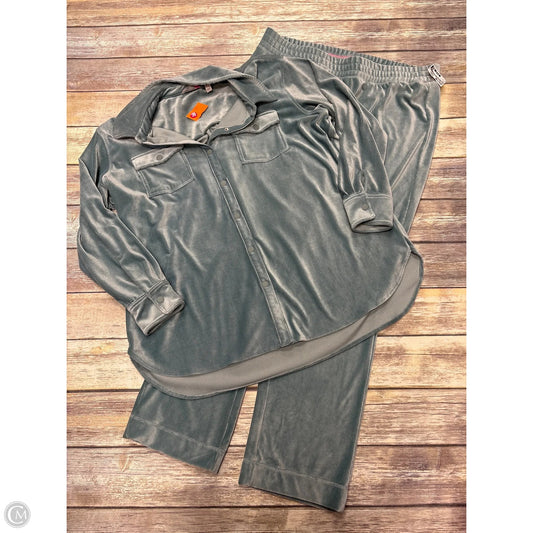 Pants Set 2pc By Isaac Mizrahi Live Qvc In Green, Size: 1x