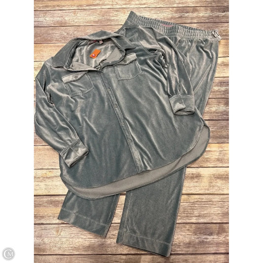 Pants Set 2pc By Isaac Mizrahi Live Qvc In Green, Size: 1x