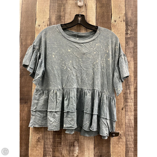 Top Short Sleeve By American Eagle In Blue, Size: S
