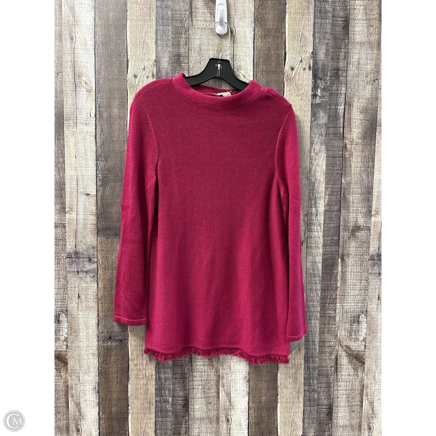 Sweater By Chicos In Maroon, Size: M