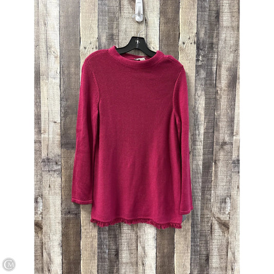 Sweater By Chicos In Maroon, Size: M