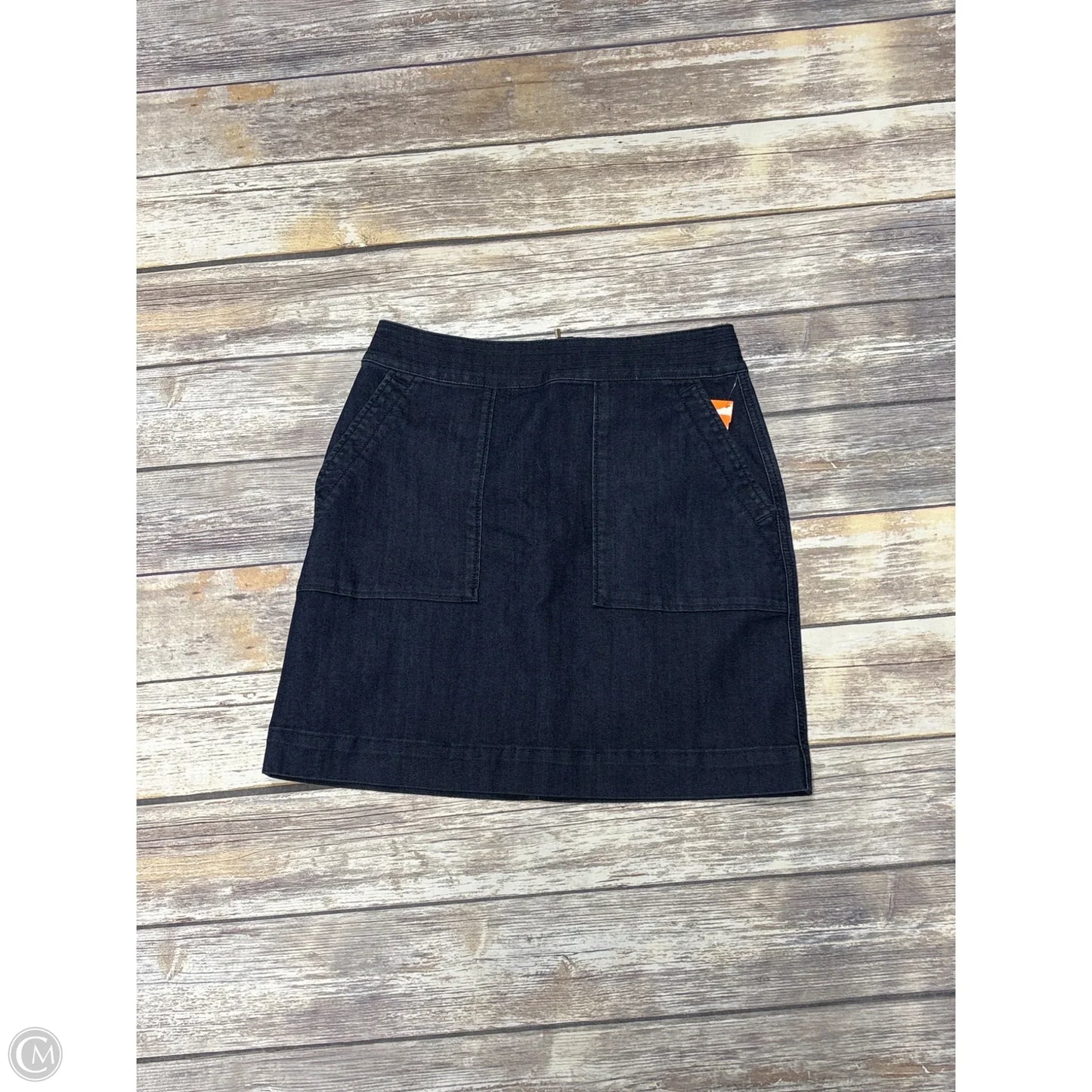 Skirt Mini & Short By Loft In Blue Denim, Size: 4