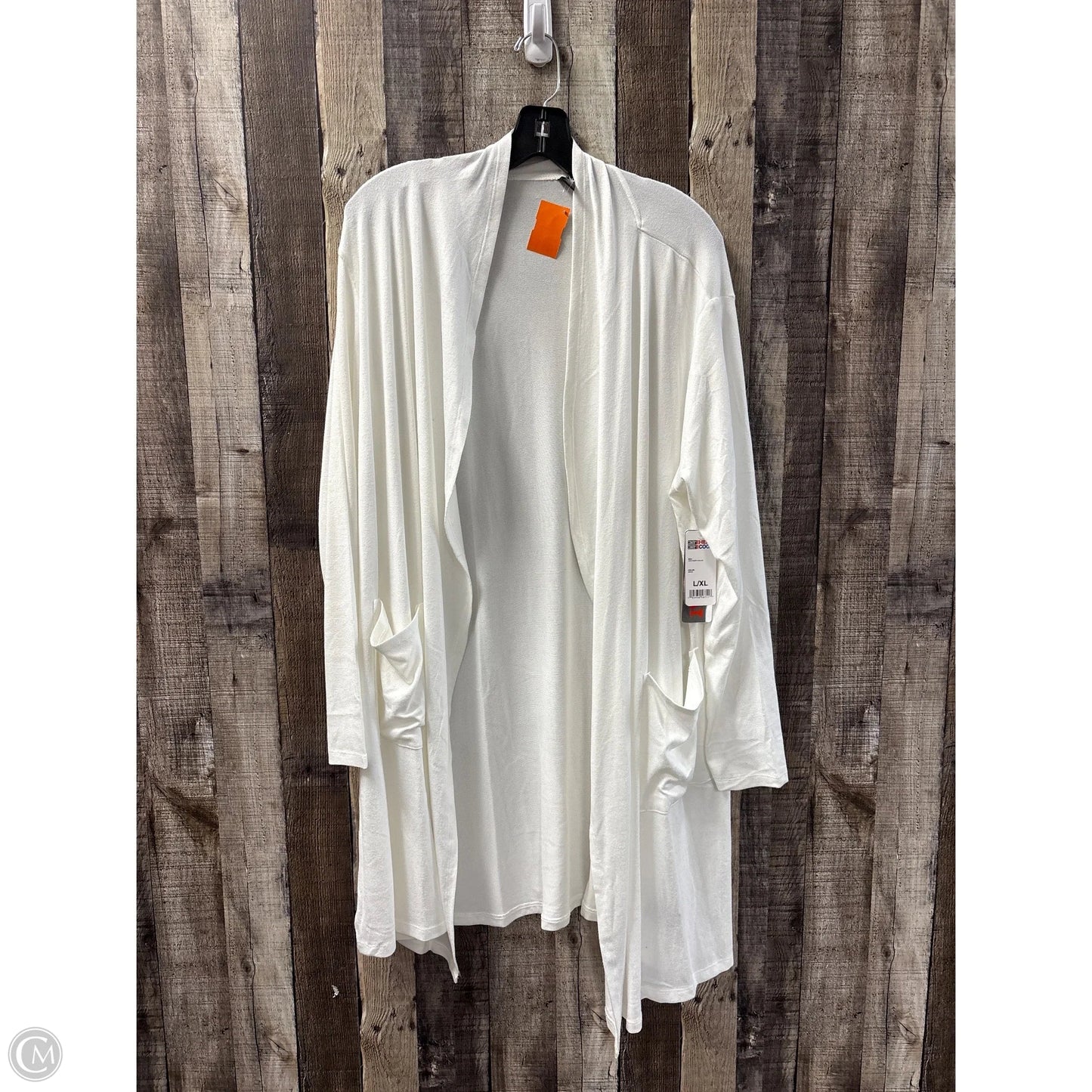 Cardigan By 32 Degrees In White, Size: L