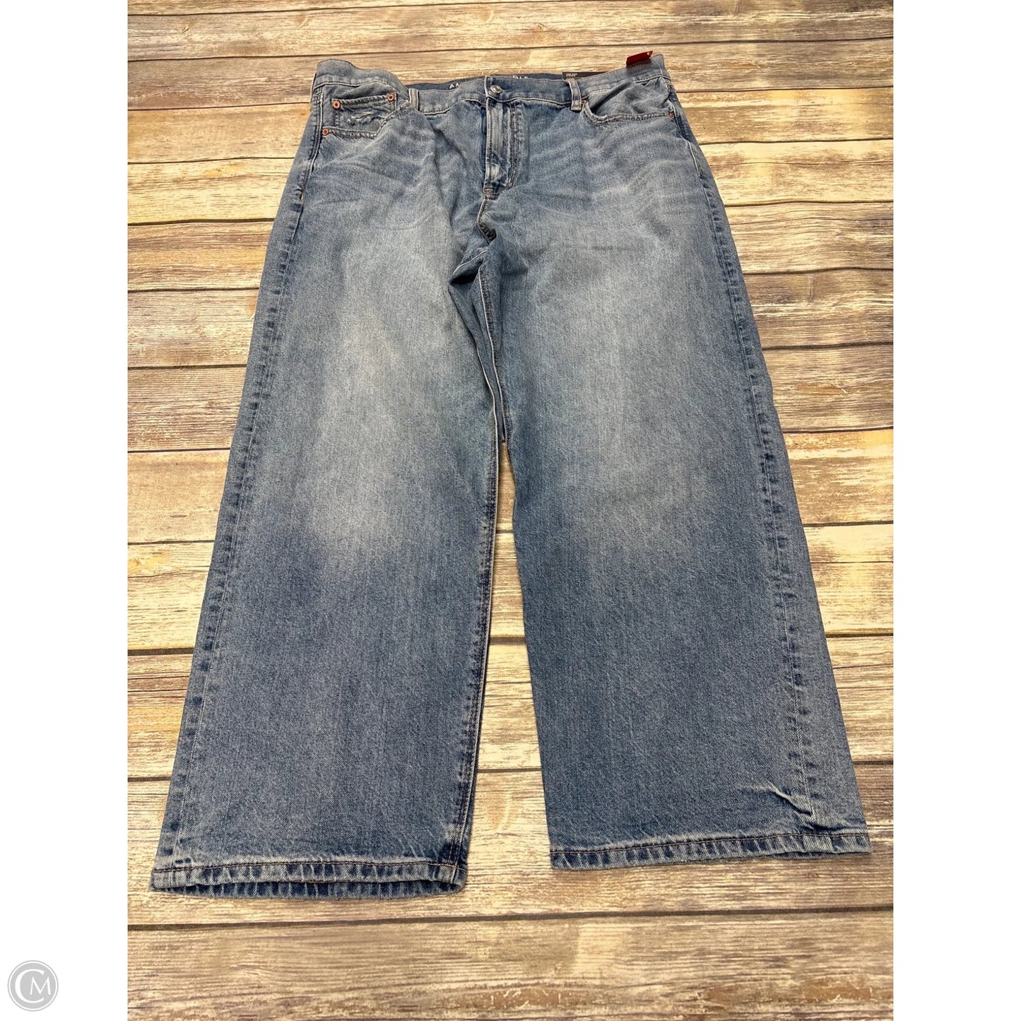 Jeans Boyfriend By American Eagle In Blue Denim, Size: 16