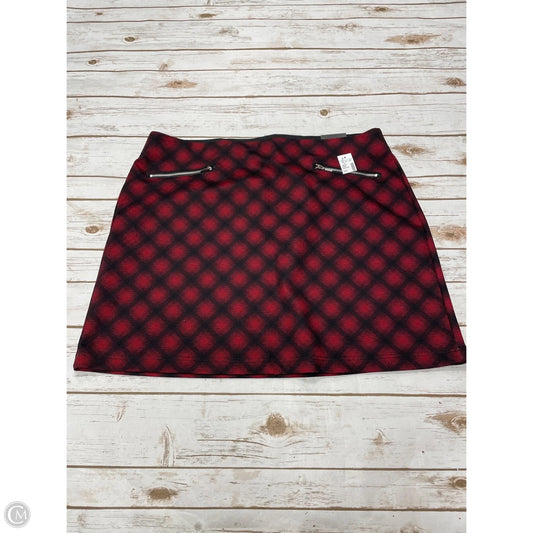 Skirt Mini & Short By Maurices In Plaid Pattern, Size: 20