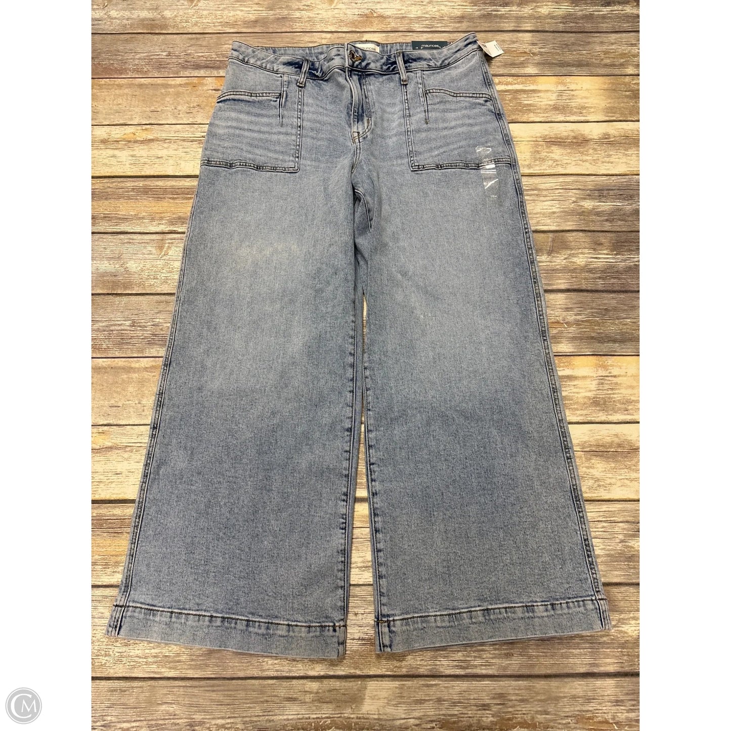 Jeans Wide Leg By Maurices In Blue Denim, Size: 18