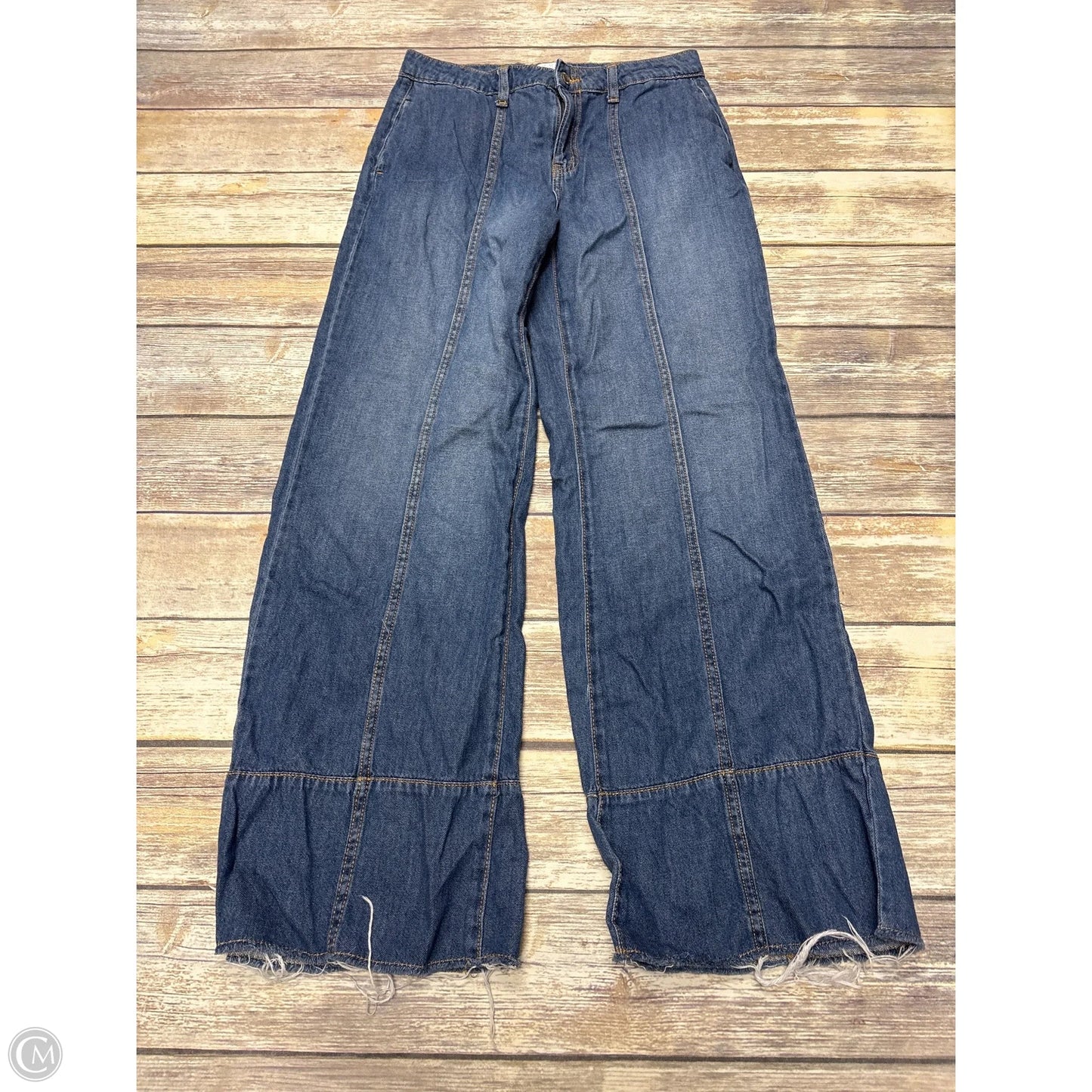 Jeans Flared By Time And Tru In Blue Denim, Size: 4