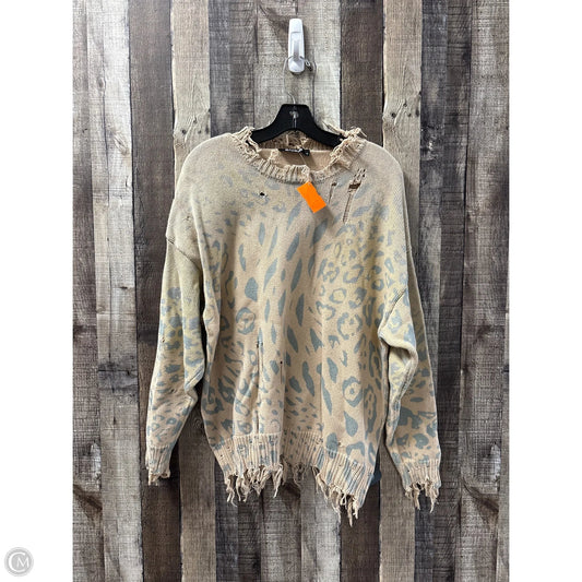 Sweater By Blue B In Animal Print, Size: M