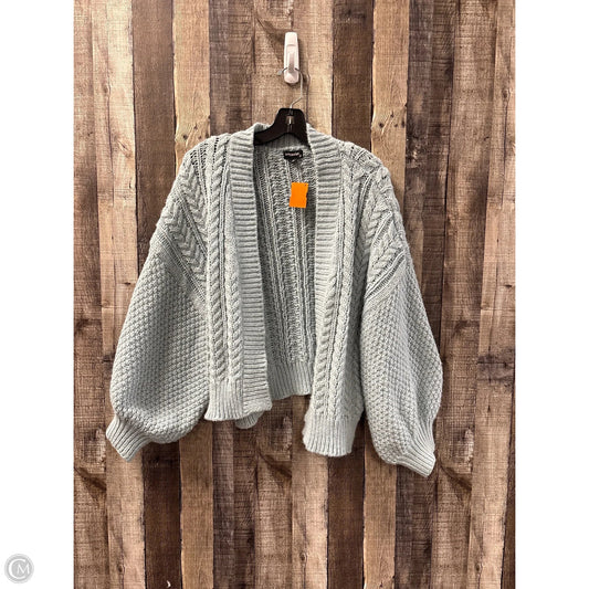 Sweater Cardigan By Originality In Blue, Size: L