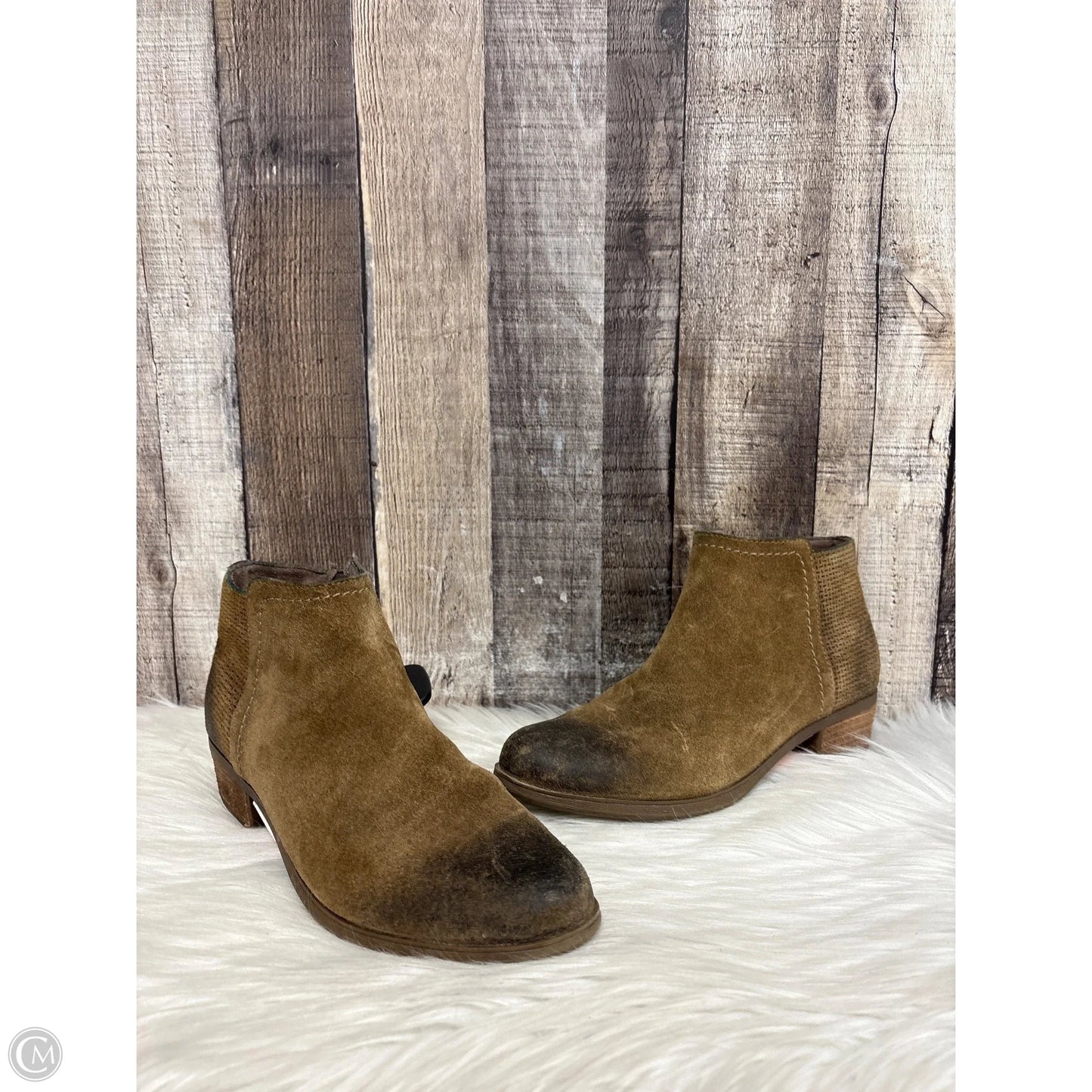 Boots Ankle Heels By Rockport In Tan, Size: 7