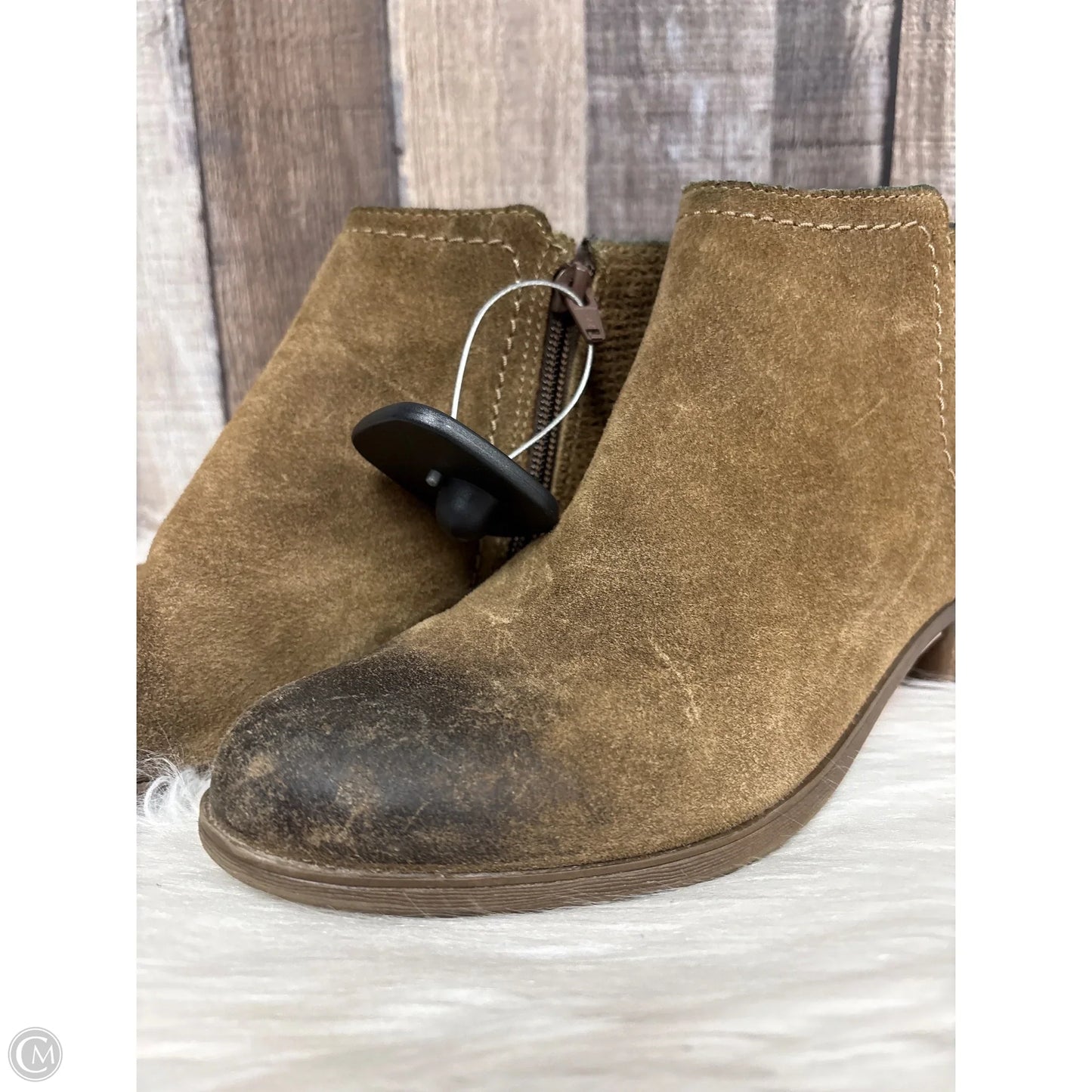 Boots Ankle Heels By Rockport In Tan, Size: 7