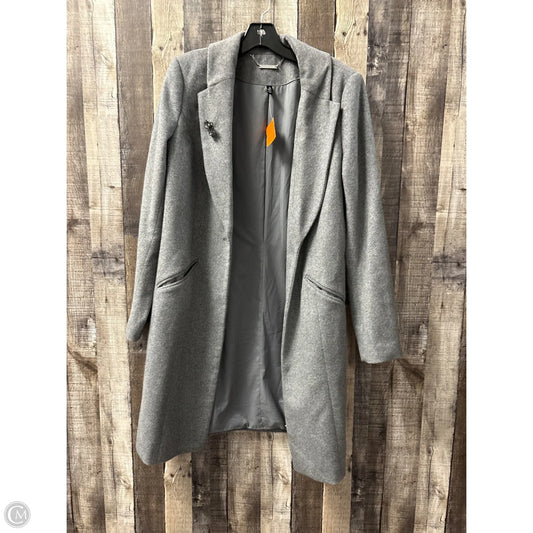 Coat Wool By White House Black Market In Grey, Size: M