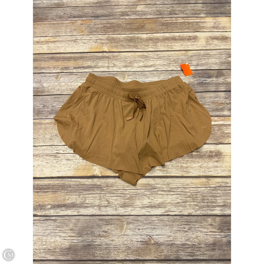 Athletic Shorts By Joy Lab In Tan, Size: L