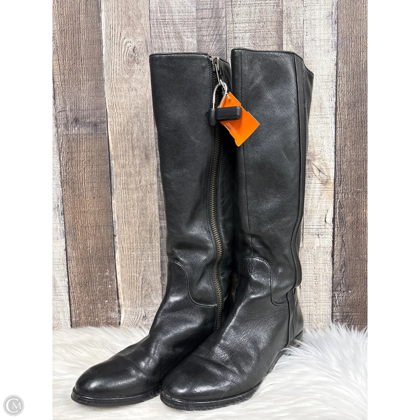 Boots Designer By Coach In Black, Size: 8