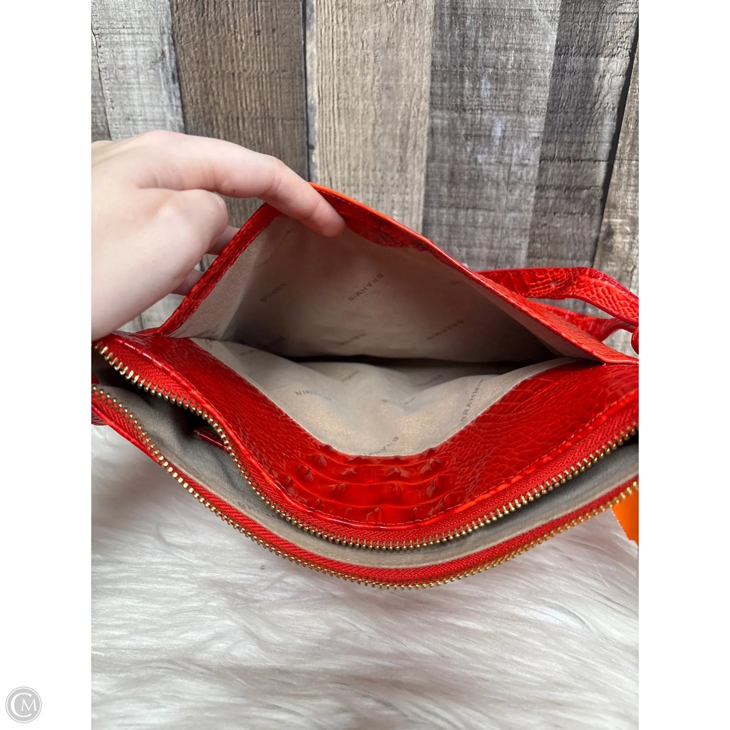 Crossbody Designer By Brahmin, Size: Medium