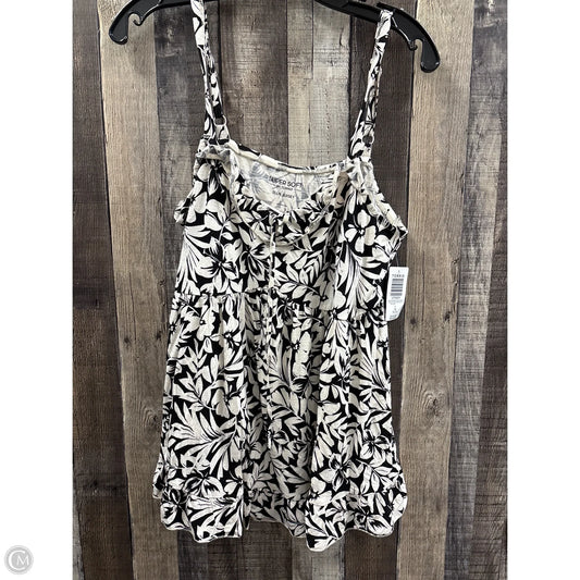 Top Sleeveless By Torrid In Black & Cream, Size: Xl