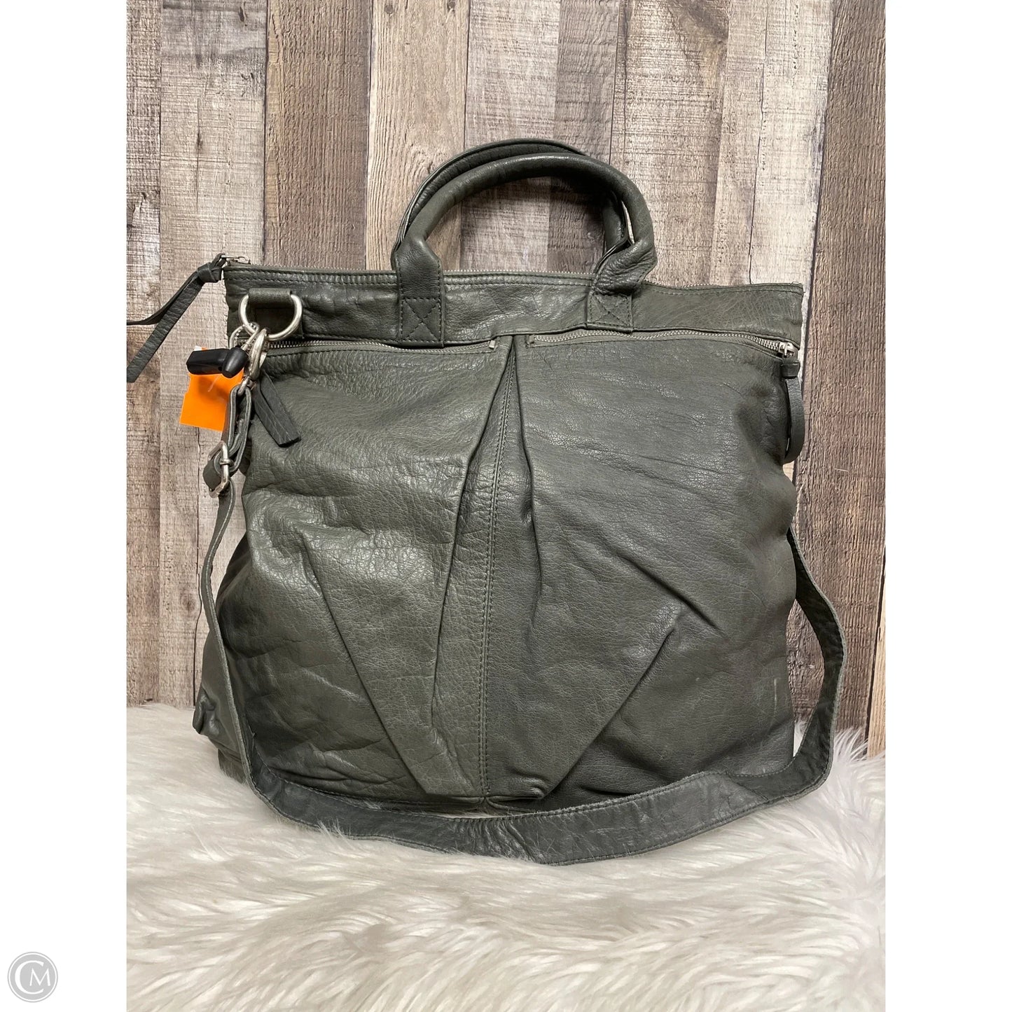 Crossbody Leather By Cmc, Size: Large