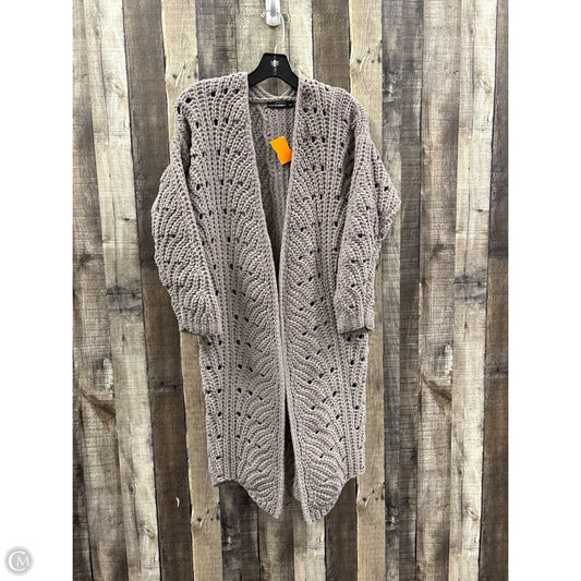 Sweater Cardigan By Moon And Madison In Taupe, Size: Xs
