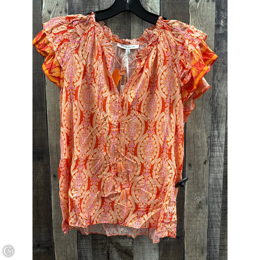 Top Sleeveless By Rose And Olive In Orange, Size: M