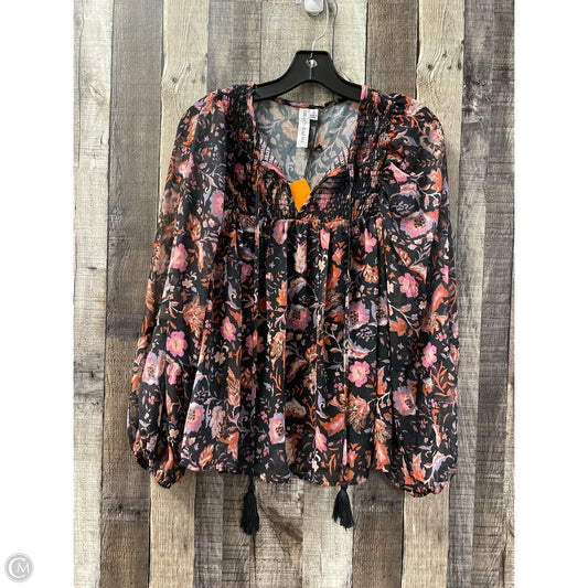 Top Long Sleeve By Grace + Karma In Multi-colored, Size: S