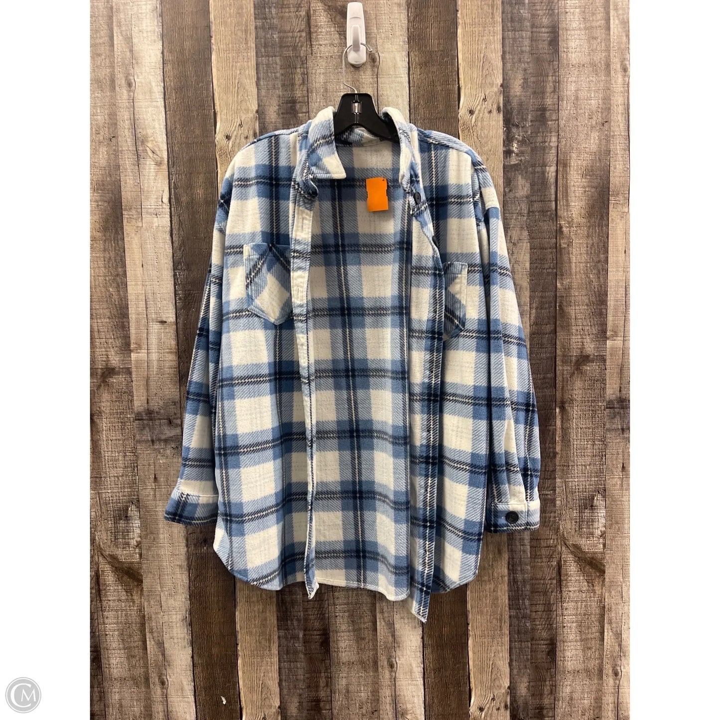 Jacket Shirt By Maurices In Blue, Size: M