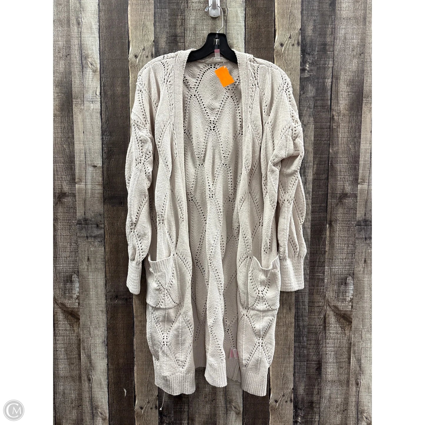 Sweater Cardigan By No Boundaries In Tan, Size: Xl