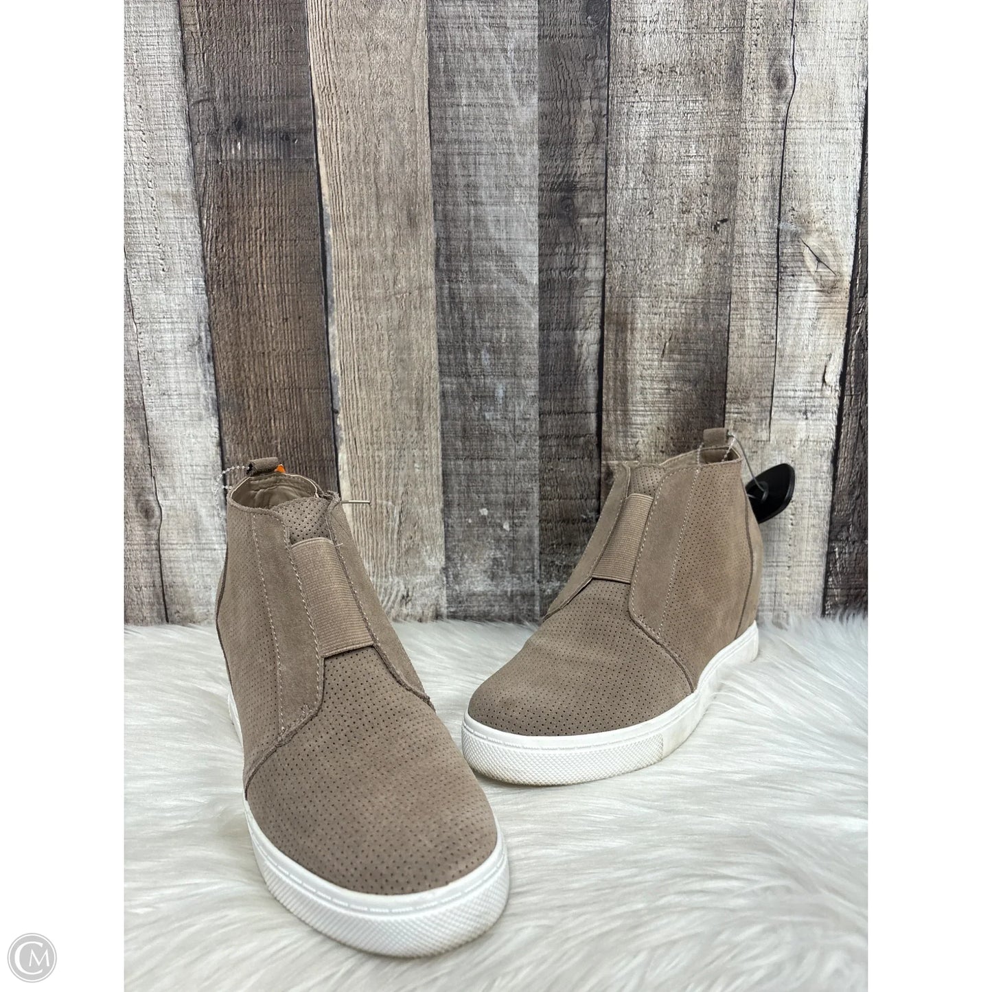 Boots Ankle Heels By Steve Madden In Tan, Size: 10