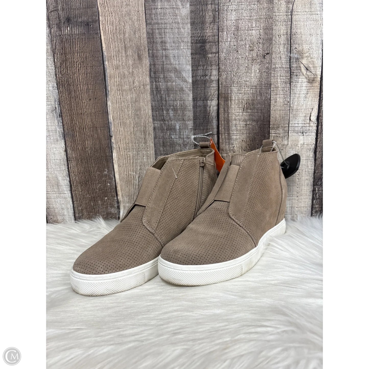 Boots Ankle Heels By Steve Madden In Tan, Size: 10