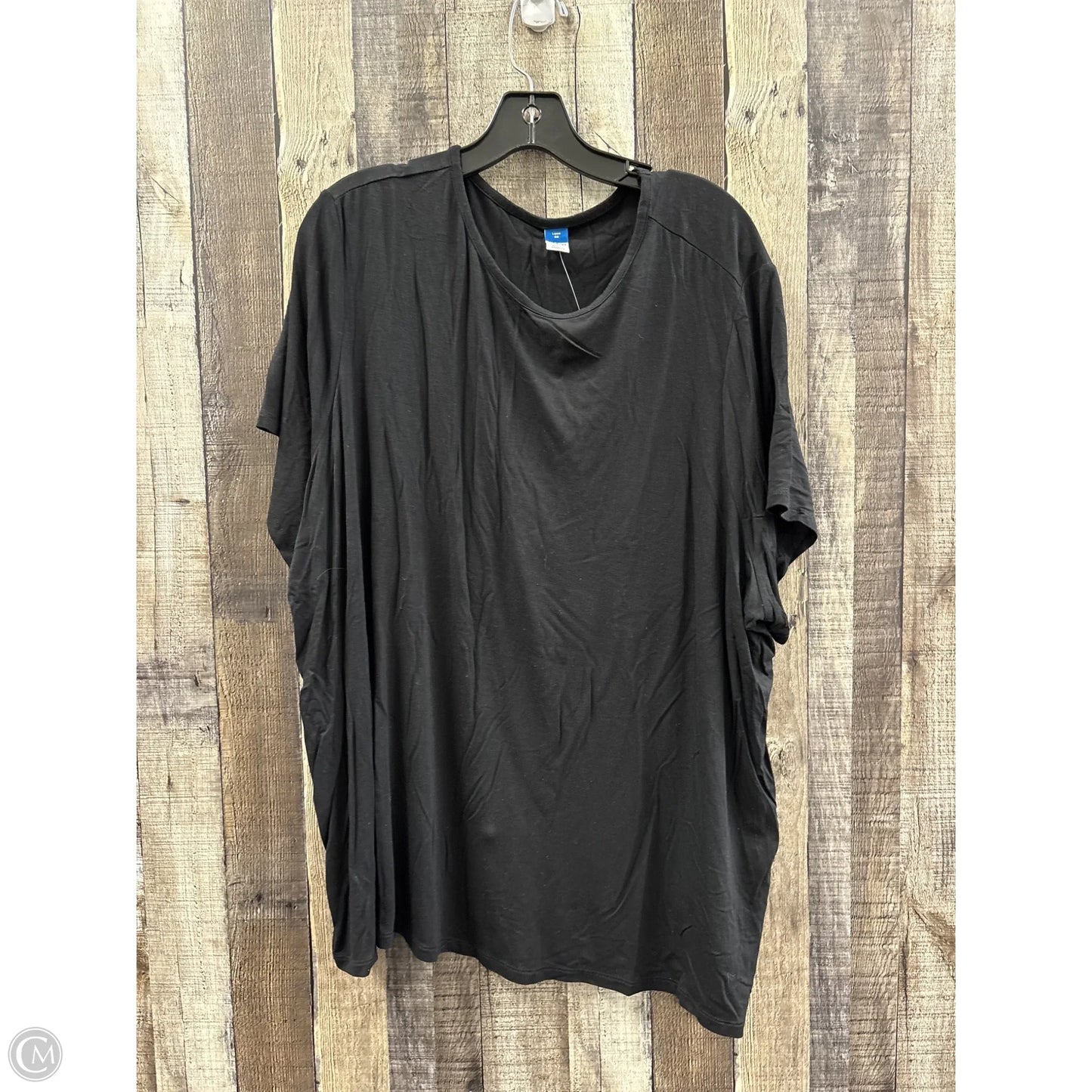 Top Short Sleeve Basic By Old Navy In Black, Size: 3x