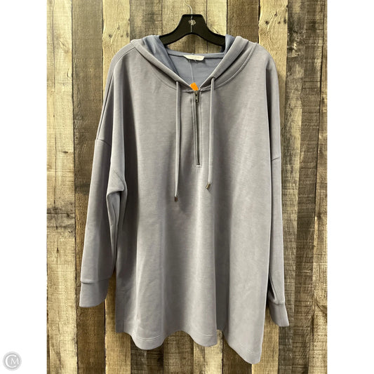 Top Long Sleeve By Cable And Gauge In Blue, Size: 3x