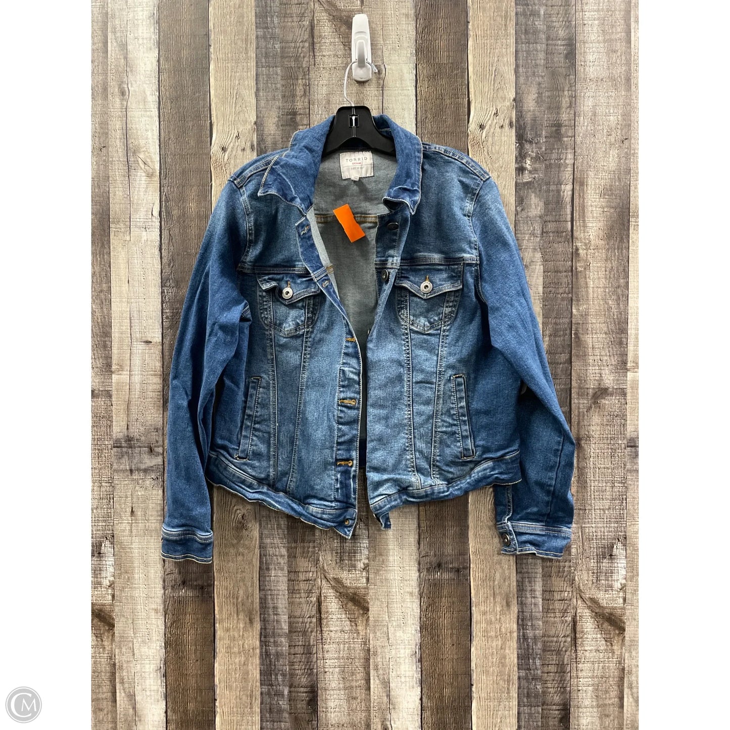 Jacket Denim By Torrid In Blue Denim, Size: L
