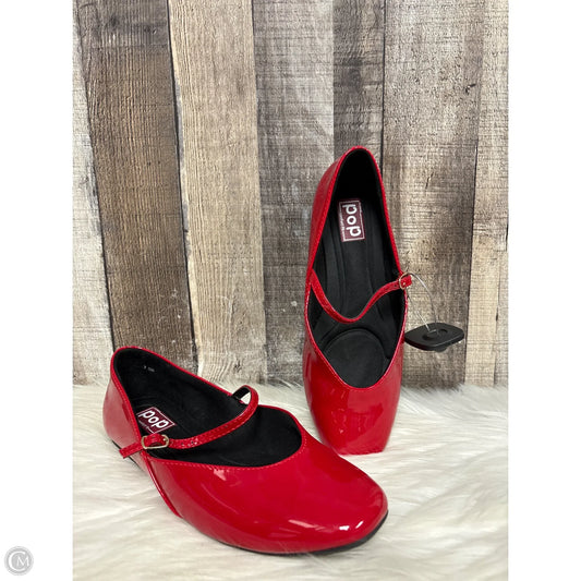 Shoes Flats By Cme In Red, Size: 7.5