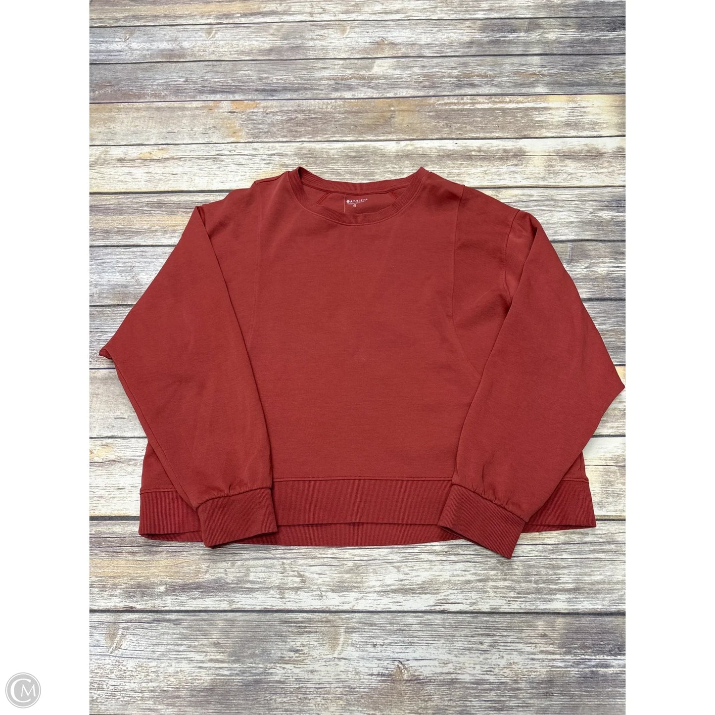Athletic Sweatshirt Crewneck By Athleta In Brown, Size: Xl