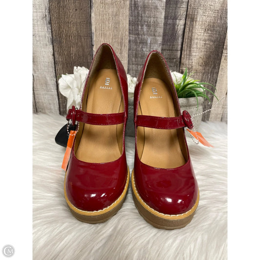 Shoes Heels Block By Bakers Shoes In Red, Size: 7