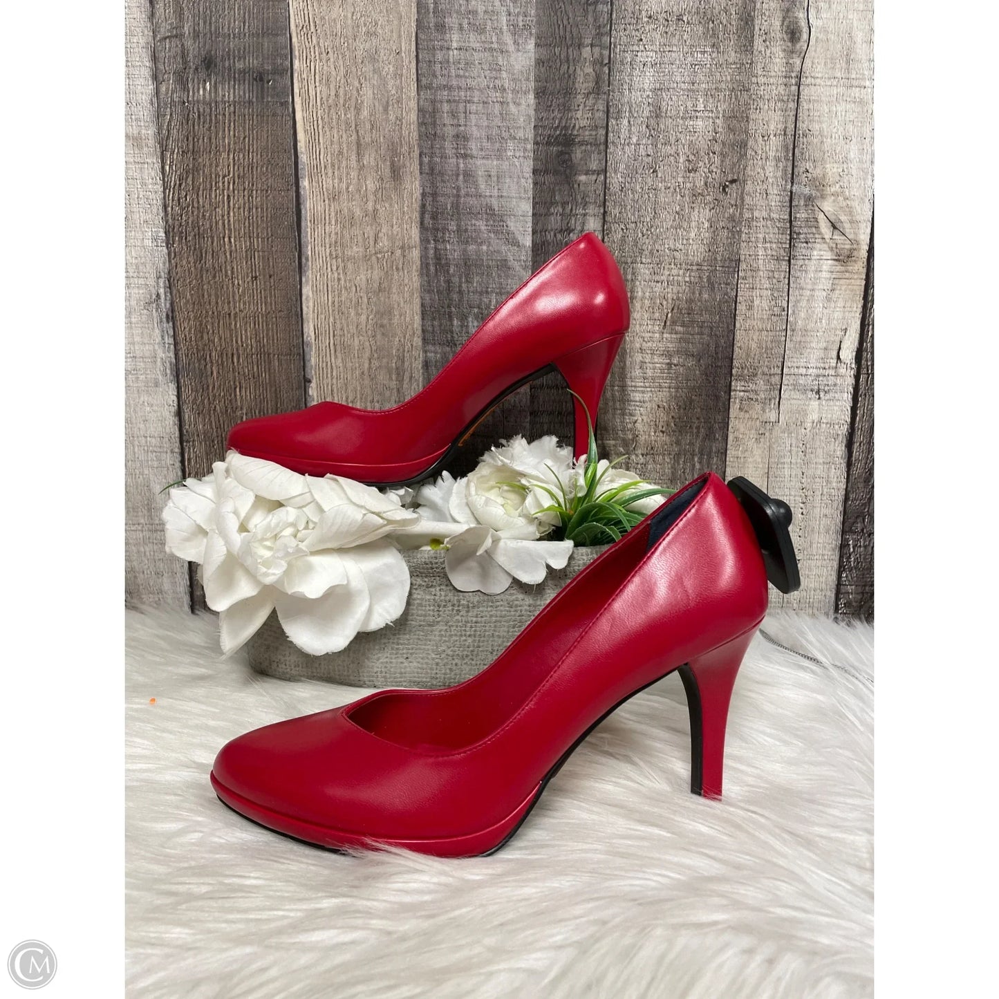 Shoes Heels Stiletto By Victorias Secret In Red, Size: 7