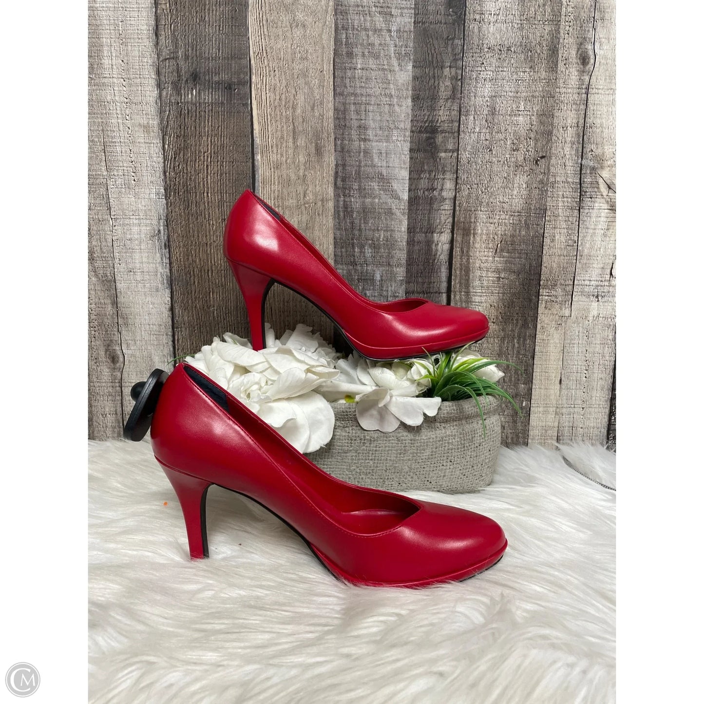 Shoes Heels Stiletto By Victorias Secret In Red, Size: 7