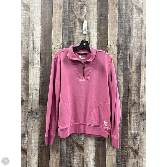 Top Long Sleeve By Carhartt In Pink, Size: M