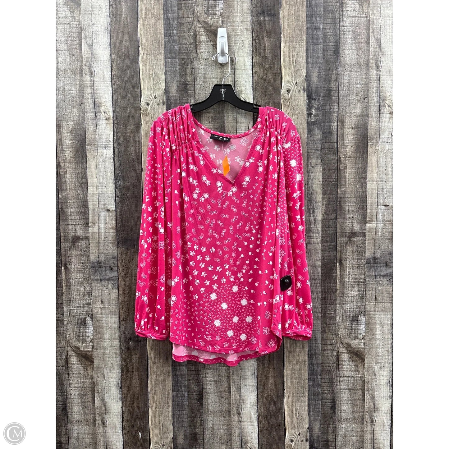 Top Long Sleeve By Lane Bryant In Pink, Size: 1x