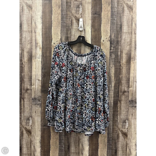 Top Long Sleeve By Lane Bryant In Multi-colored, Size: 1x