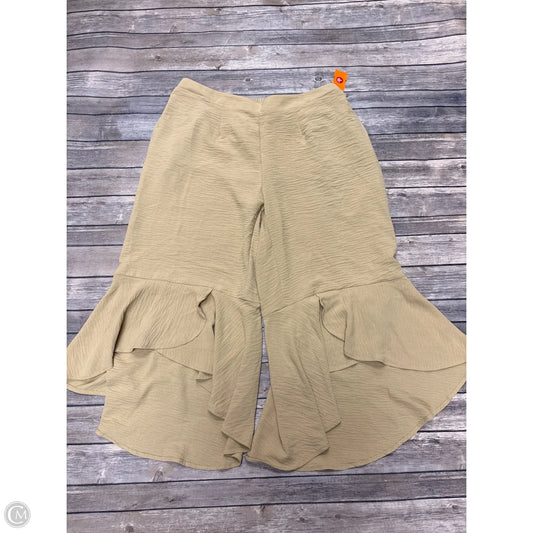 Pants Wide Leg By Cato In Beige, Size: Xl