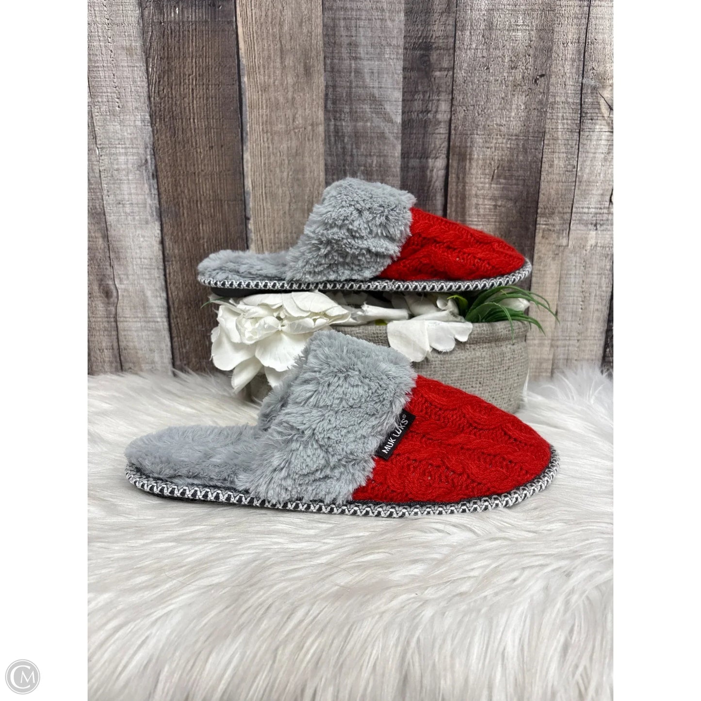 Slippers By Muk Luks In Red, Size: 9