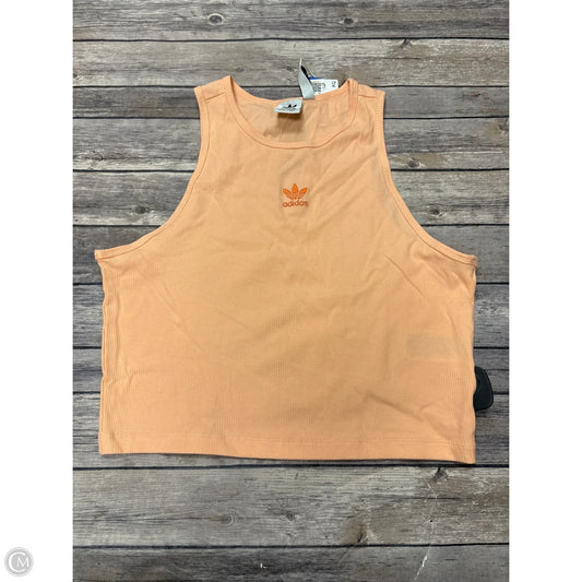 Athletic Tank Top By Adidas In Peach, Size: Xl