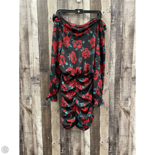 Dress Party Short By Dee Elly In Black & Red, Size: S