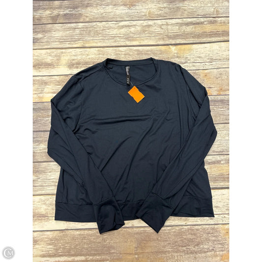 Athletic Top Long Sleeve Crewneck By Lukka In Navy, Size: Xl