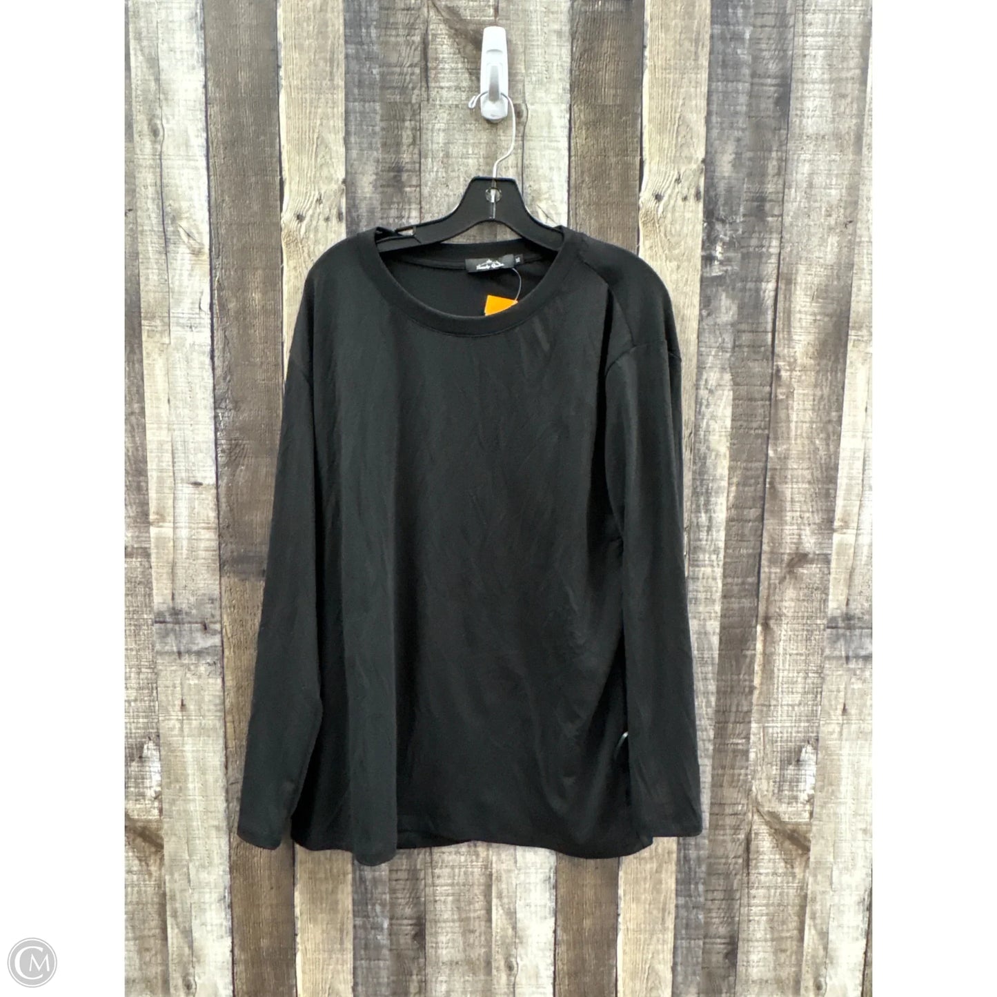 Top Long Sleeve By Cme In Black, Size: Xl