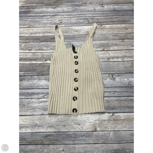 Top Sleeveless By Alya In Tan, Size: S