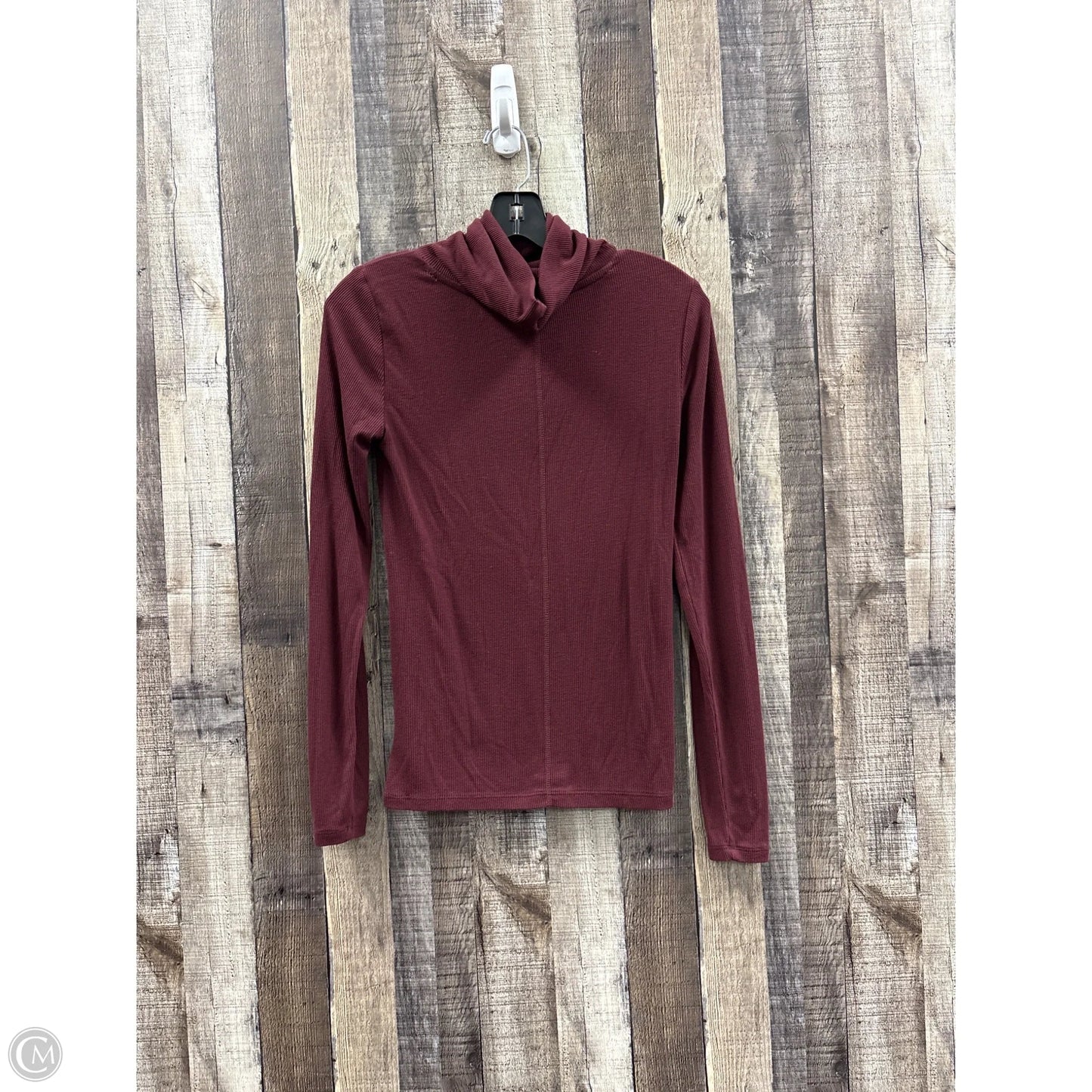Top Long Sleeve By Loft In Maroon, Size: Xs